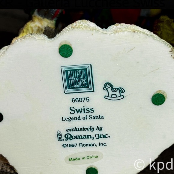 Galleria Lucchese Swiss Legend Of Santa Figure #66075 Roman Inc 1997 - Picture 10 of 10